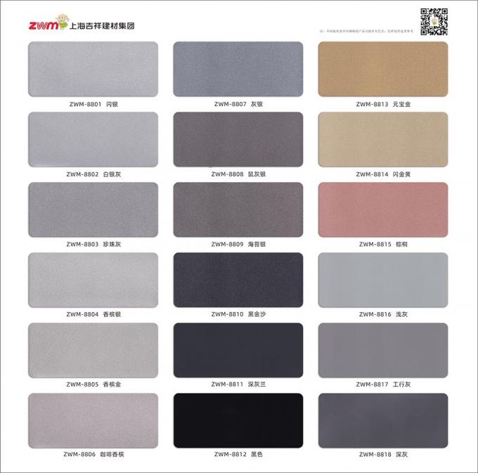 Lekkie ciało ACP i różne kolory B1 FR PVDF powłoka Panel kompozytowy z aluminium do budowy i pokrycia Hotele 6