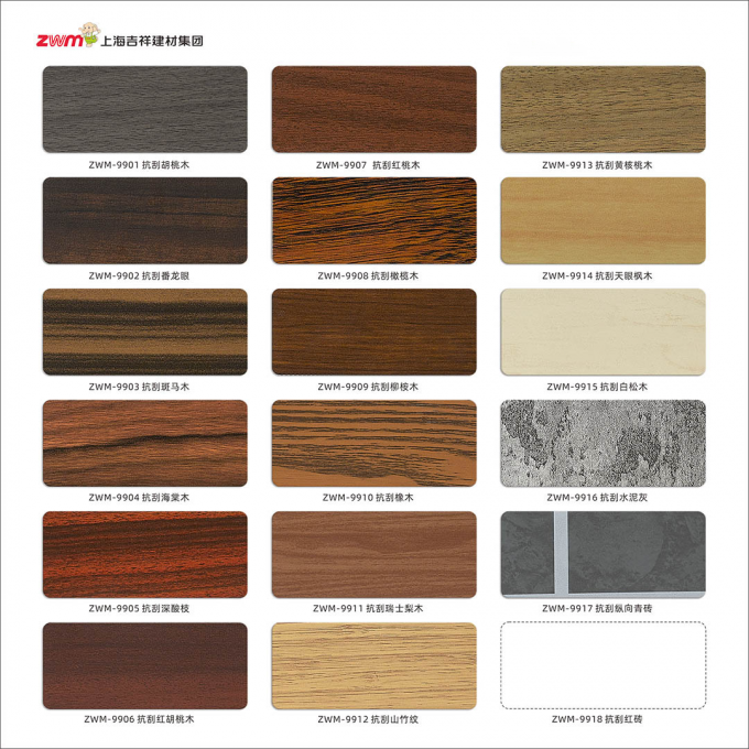 Lekkie ciało ACP i różne kolory B1 FR PVDF powłoka Panel kompozytowy z aluminium do budowy i pokrycia Hotele 9