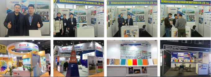 Lekkie ciało ACP i różne kolory B1 FR PVDF powłoka Panel kompozytowy z aluminium do budowy i pokrycia Hotele 17