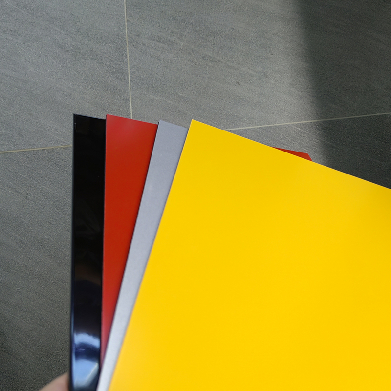 1220 * 2440 * 3 mm błyszczący żółty aluminiowy panel kompozytowy do dekoracji wnętrz