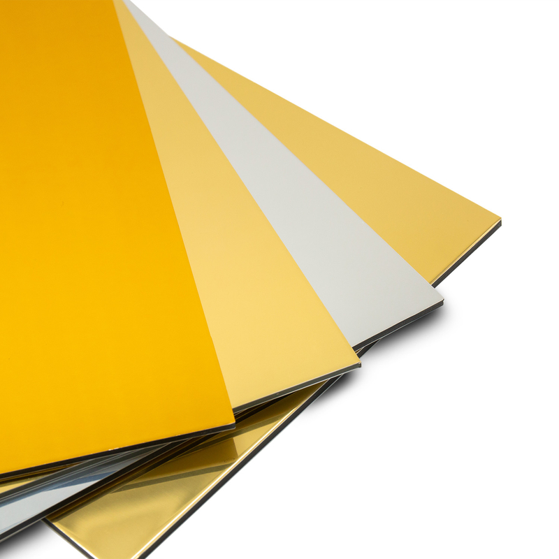 SGS Certyfikat 0, 1 mm lustrzane aluminium złożone z PVDF powłoki polietylenowej rdzenia