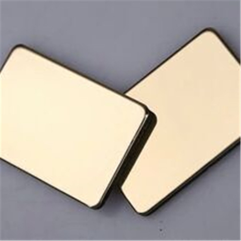 Lustro Aluminiowy Panel Kompozytowy PE PVDF Powłoka 0,3 mm Aluminiowe Srebro Miedź Złoto