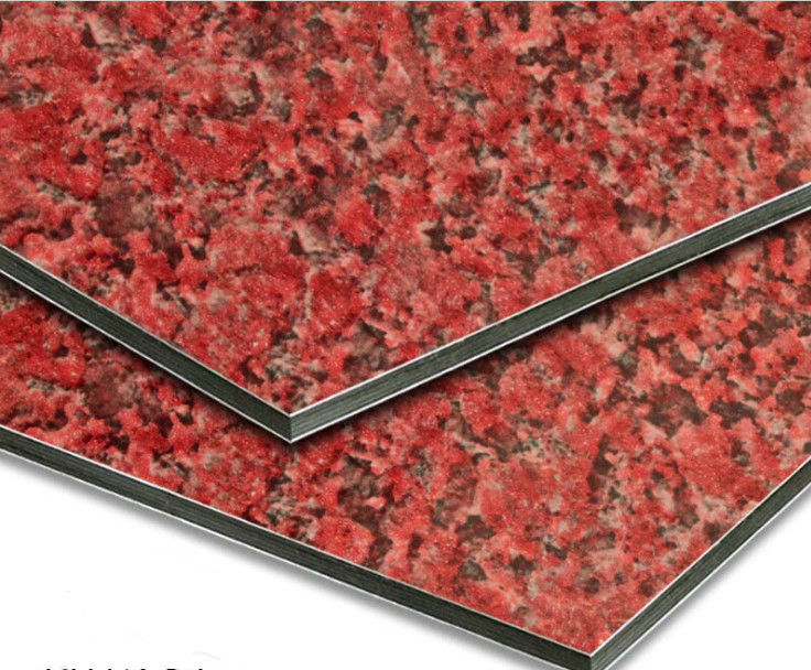W magazynie 1220*2440mm Panel marmurowy aluminiowy powlekany PVDF, izolacyjny i odporny na promieniowanie UV dla ściany zasłonowej Certyfikowany CE