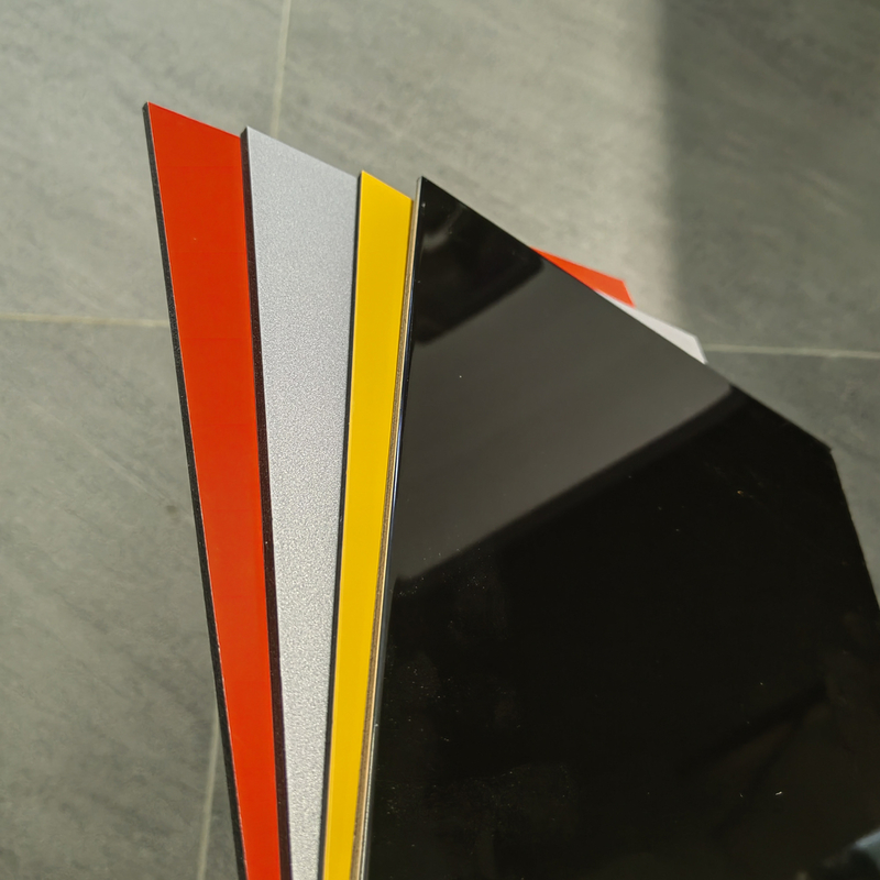 Acm/Acp PE PVDF Aluminium Plastic Composite Panel z rdzeniem poliestrowym do budowy