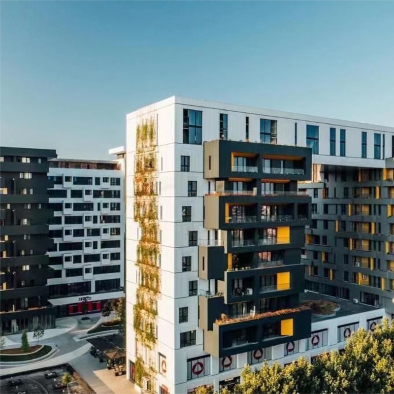 Acm/Acp PE PVDF Aluminium Plastic Composite Panel z rdzeniem poliestrowym do budowy