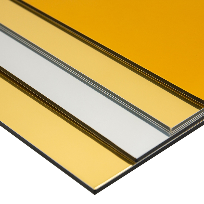 Alucobond PVDF Aluminium Composite Panel z nierozerwalnym rdzeniem i błyszczącą powierzchnią