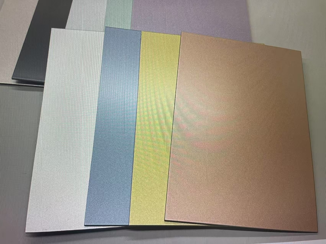 Ochronne Nano-PVDF powłoka szczotkowane aluminiowe panele kompozytowe dla dekoracji architektonicznych