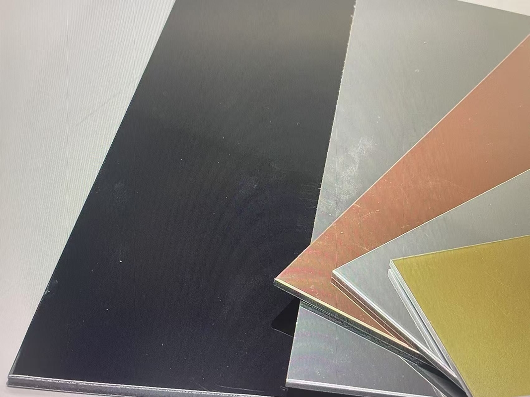 Ochronne Nano-PVDF powłoka szczotkowane aluminiowe panele kompozytowe dla dekoracji architektonicznych
