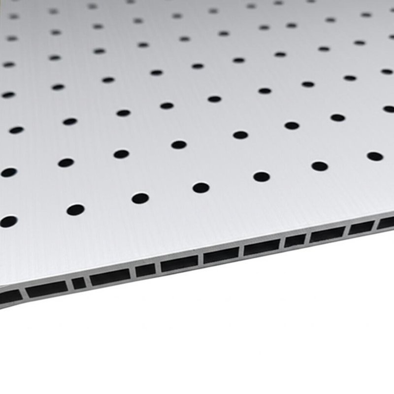 1240mm Panel szerokość PE Aluminium Panel złożony z 4,0mm wielkości otworu i nieprzerwanego rdzenia