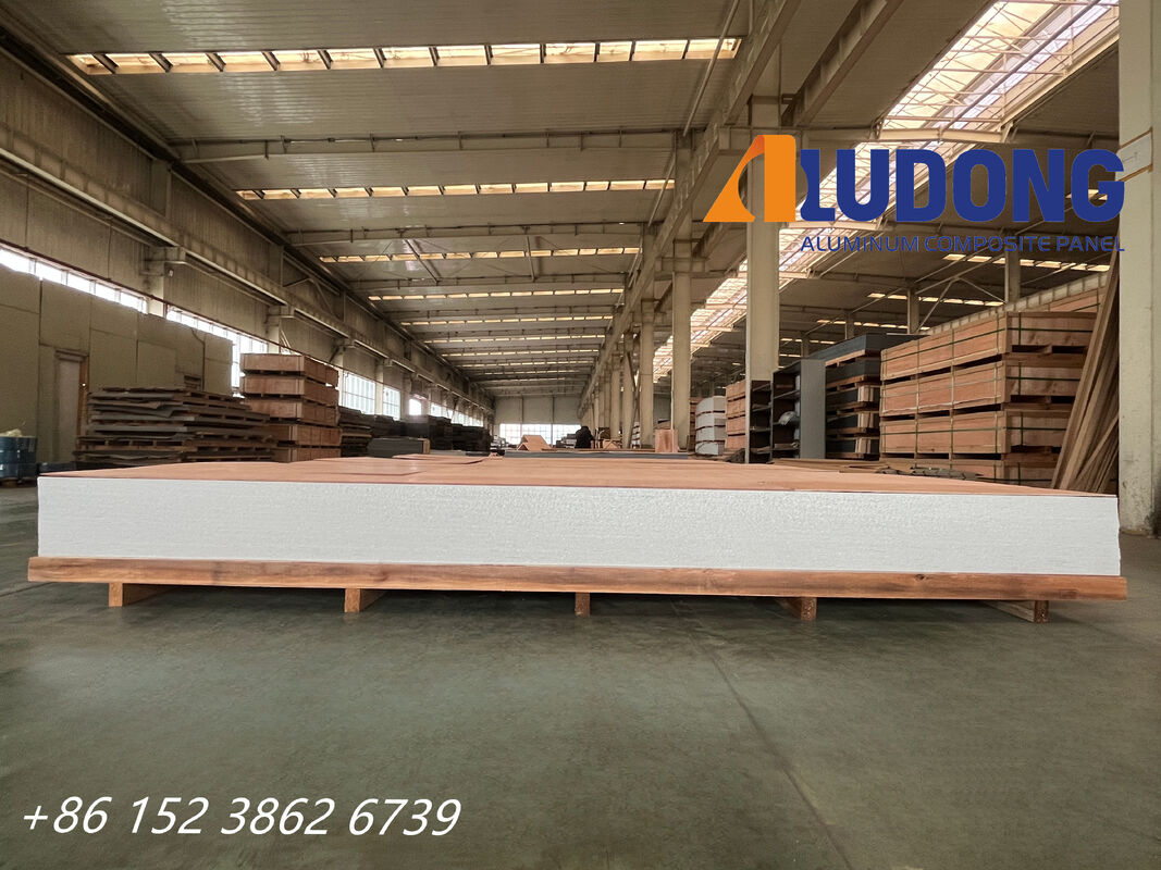 FR B1 PVDF powlekany ognioodporny aluminiowy panel kompozytowy grubość 4 mm dla budynków