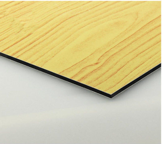 OEM Factory Wooden Grain ACP 4mm, powłoka PVDF, powierzchnia antyśrutowa do ścian zewnętrznych, wewnętrznych Best seller