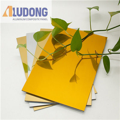 Reklama PE Core 0,3 mm ACP Alucobond Drawing Aluminium Composite Panel For Curtain Wall Eaves Indoor Shelter