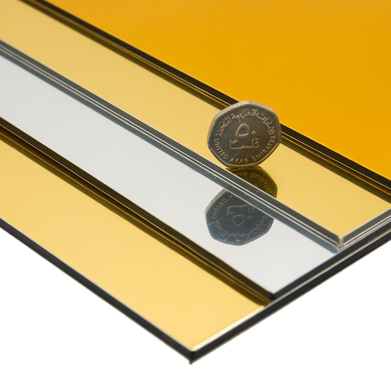 Reklama PE Core 0,3 mm ACP Alucobond Drawing Aluminium Composite Panel For Curtain Wall Eaves Indoor Shelter