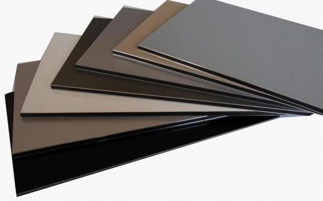 Reklama Fascia 1250mm 1500mm PVDF ACP Alucobond Drawing Aluminium Composite Panel For Curtain Wall Eaves Indoor Shelter