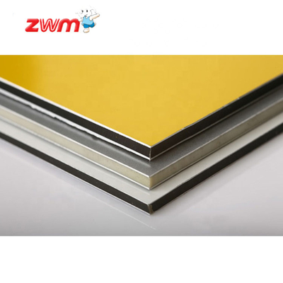 Panel złożony z aluminium PE Szeroki zakres szerokości dla różnych specyfikacji projektowych