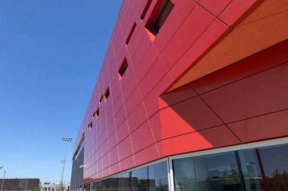Wysokiego połysku aluminiowy panel kompozytowy z powłoką PVDF ostateczna ochrona powierzchni budynku