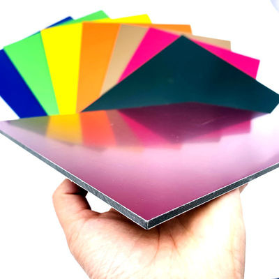 B1 Ognioodporny aluminiowy panel kompozytowy PVDF do dekoracji drzwi sklepowych
